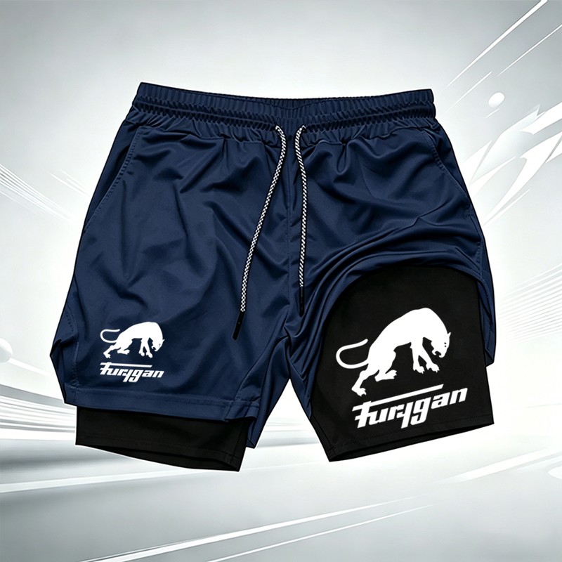 남성용 퓨리건 팬더 프린트 2-in-1 압축 반바지 속 - Compression Shorts Athletes 리뷰 및 가격