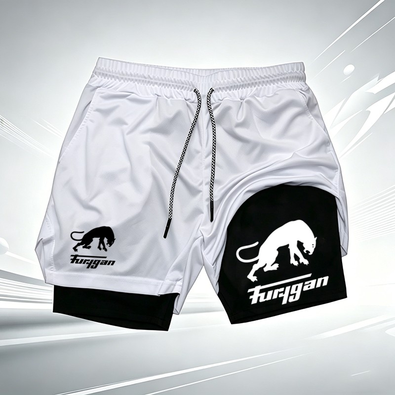 남성용 퓨리건 팬더 프린트 2-in-1 압축 반바지 속 - Compression Shorts Athletes 리뷰 및 가격