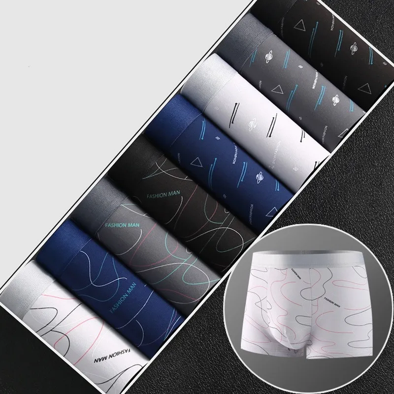 8 개/몫 남자의 섹시한 속옷 복서 반바지 우유 실크  - Multi Pack Underwear 리뷰 및 가격