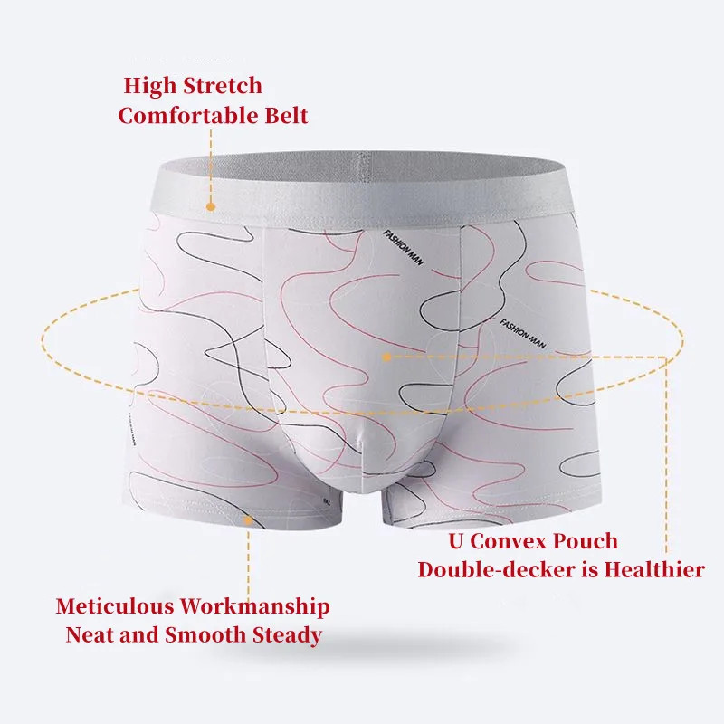8 개/몫 남자의 섹시한 속옷 복서 반바지 우유 실크  - Multi Pack Underwear 리뷰 및 가격